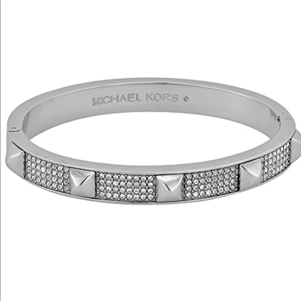 Silver Michael Kors Studded Bracelet